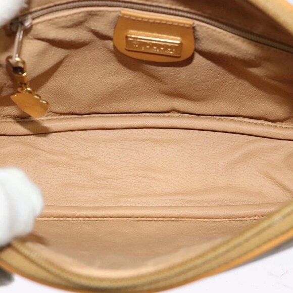 GUCCI Micro GG Supreme Shoulder Bag PVC Brown Gold - Picture 9 of 16